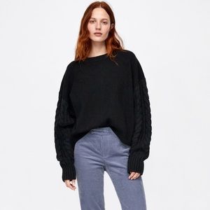 Zara knit sleeve sweater